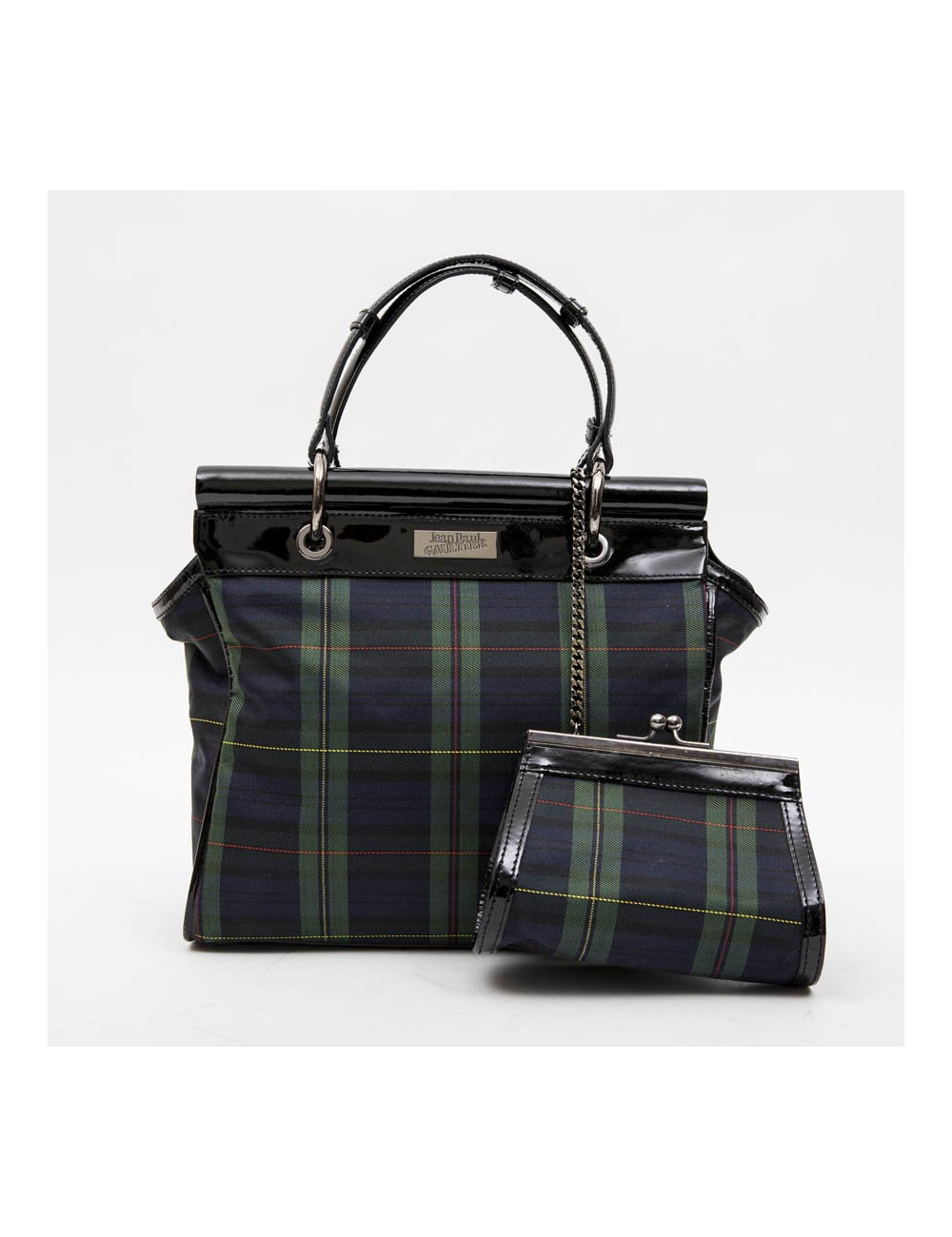 Sac JEAN PAUL GAULTIER  en toile prince de galles 