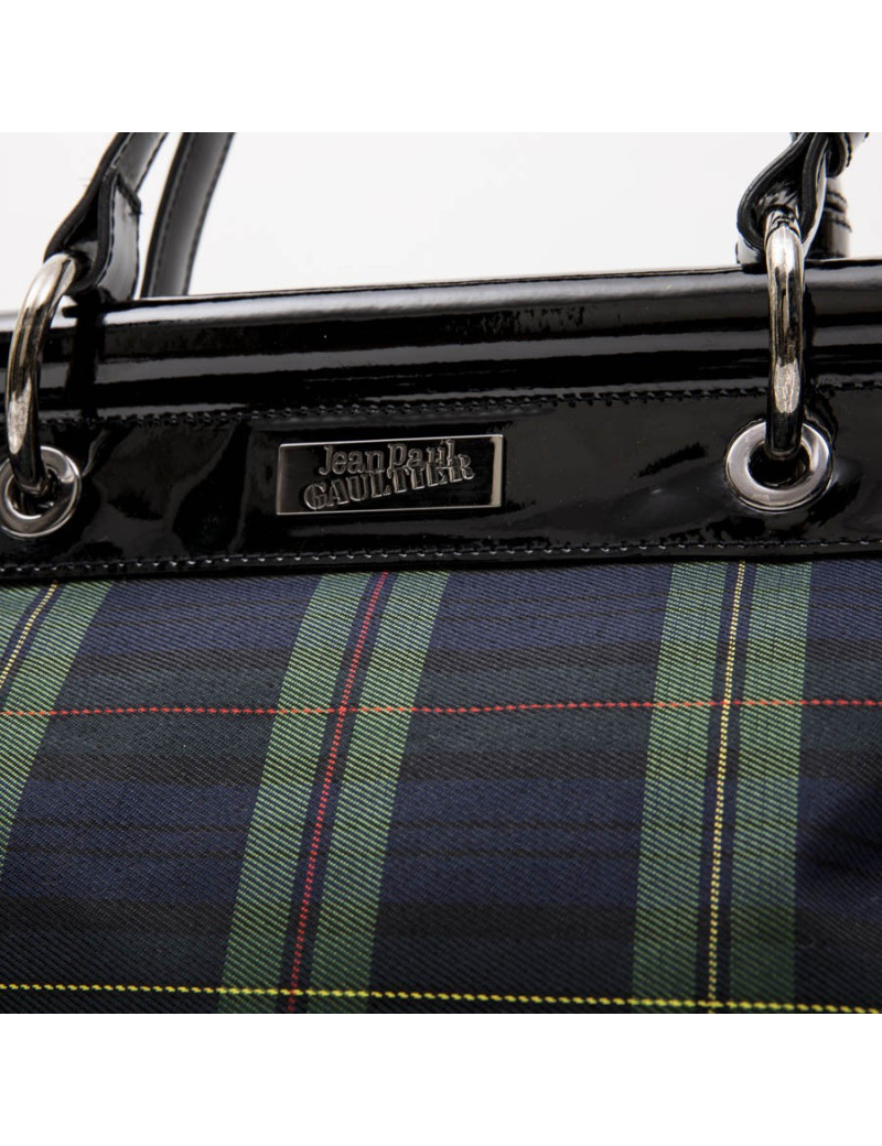 Sac JEAN PAUL GAULTIER  en toile prince de galles 