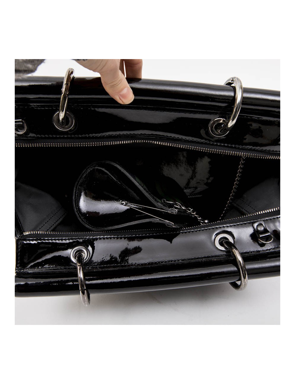 Sac JEAN PAUL GAULTIER  en toile prince de galles 