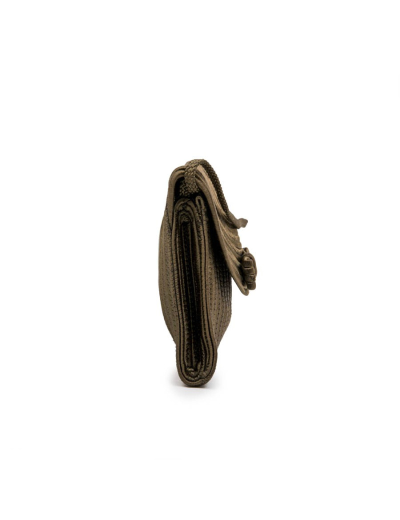 YSL YVES SAINT LAURENT Rive Gauche mini bag in bronze color fabric