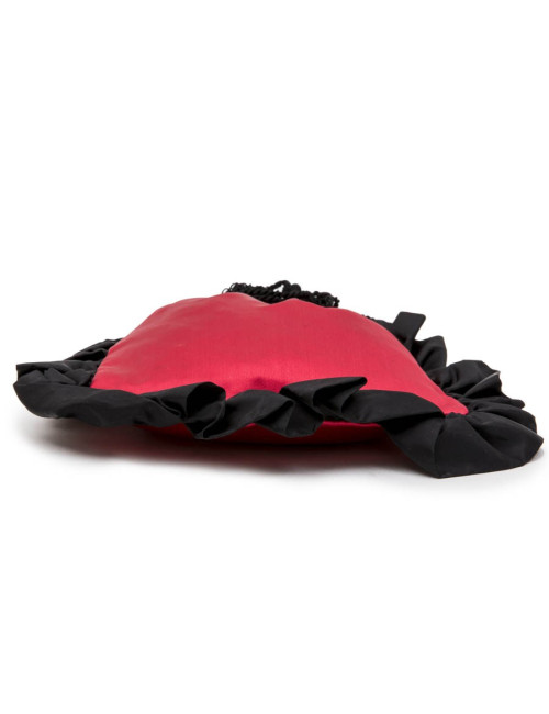 YSL YVES SAINT LAUREN minaudière in red and black satin