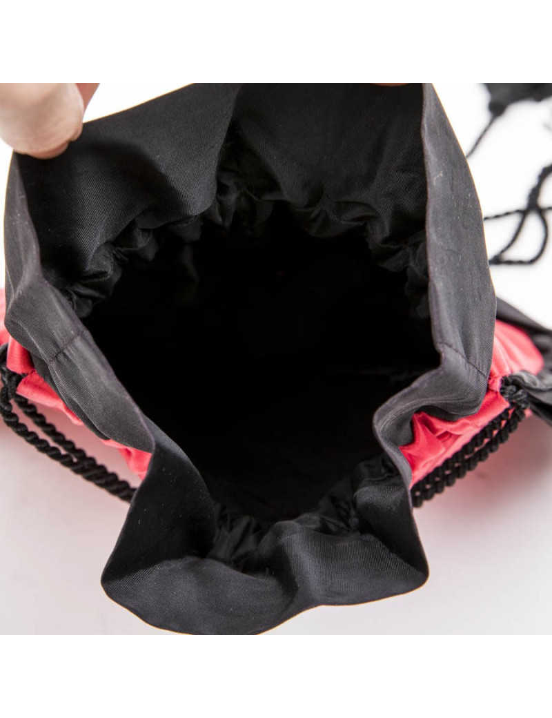 YSL YVES SAINT LAUREN minaudière in red and black satin