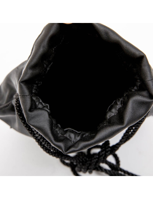 Minaudière A RENAUD en satin noir