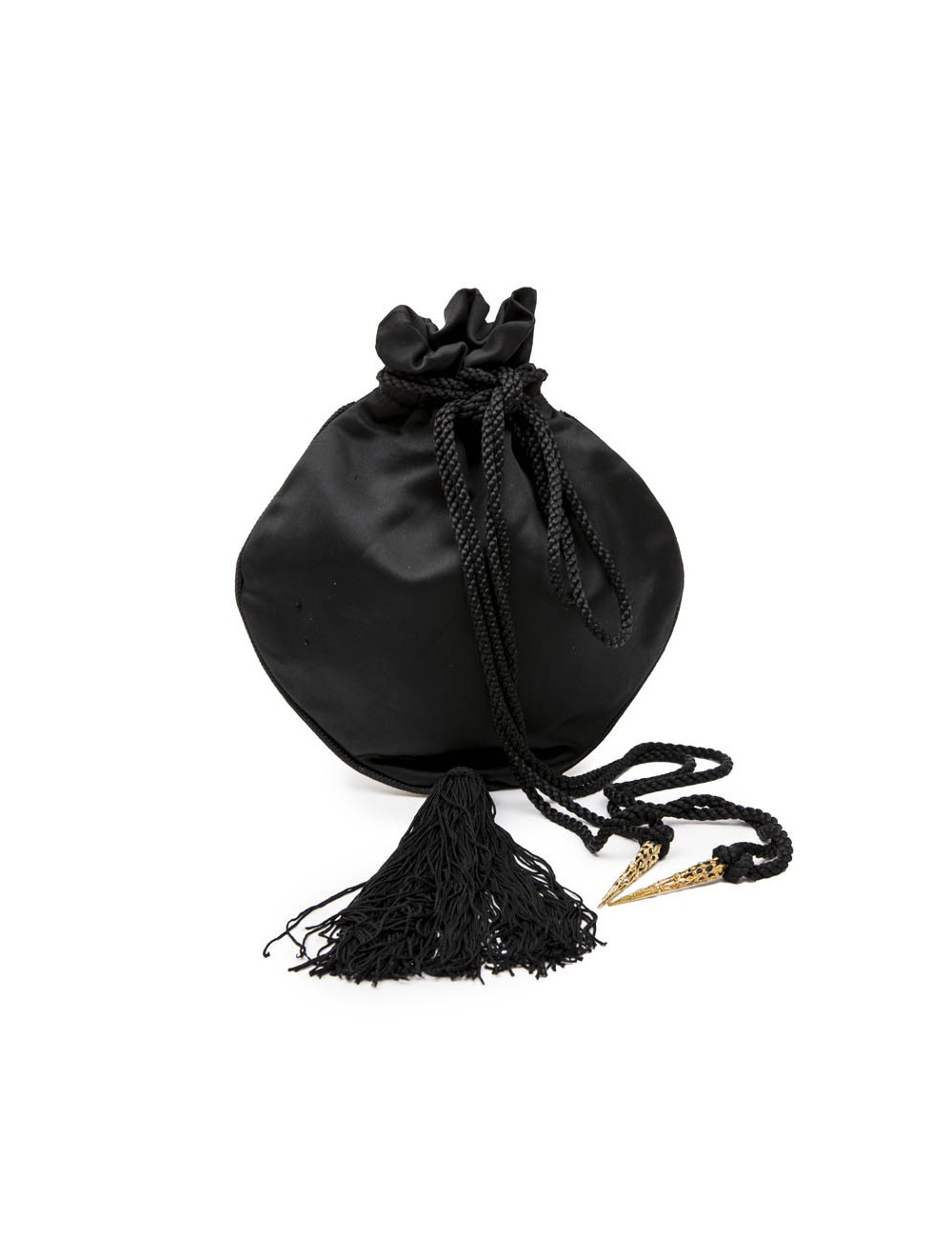 Minaudière A RENAUD en satin noir