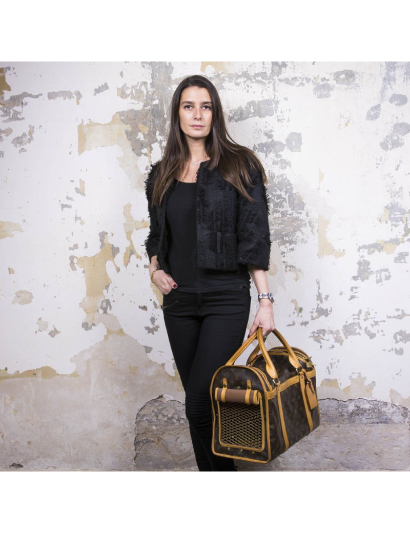 Sac chien LOUIS VUITTON T 40 en toile monogram