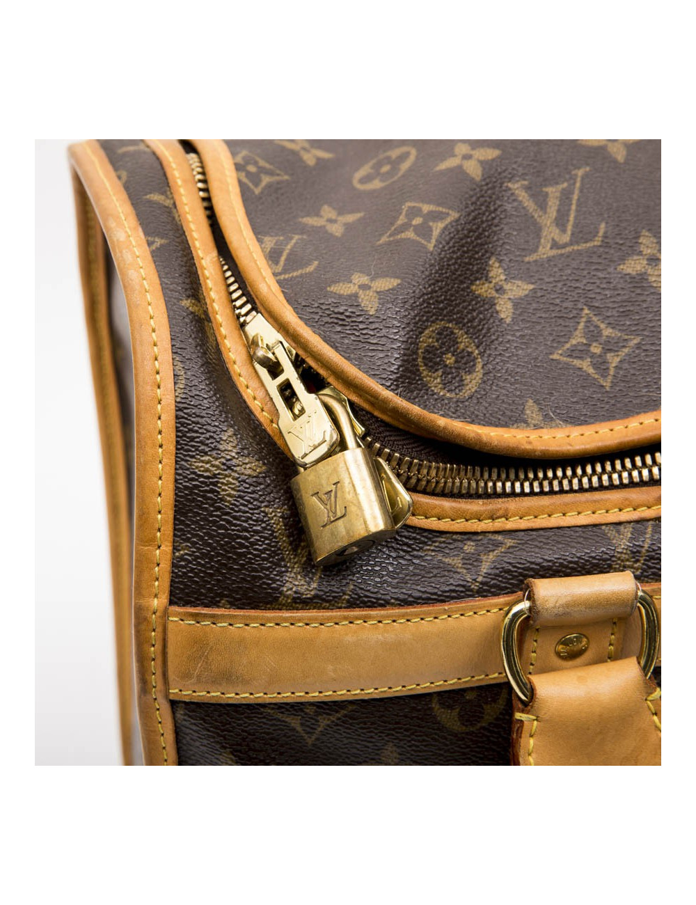 Sac chien LOUIS VUITTON T 40 en toile monogram