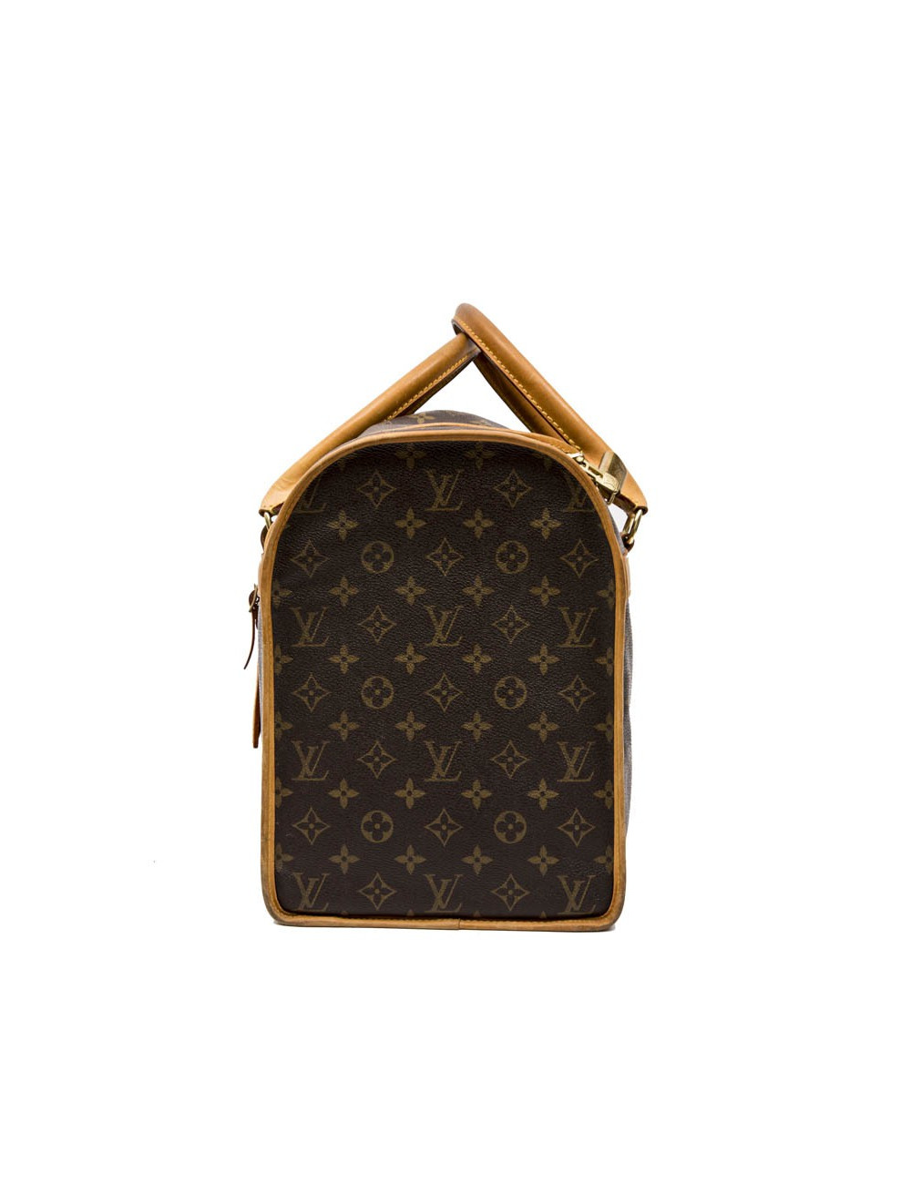  LOUIS VUITTON T 40 dog bag carrier in brown monogram canvas