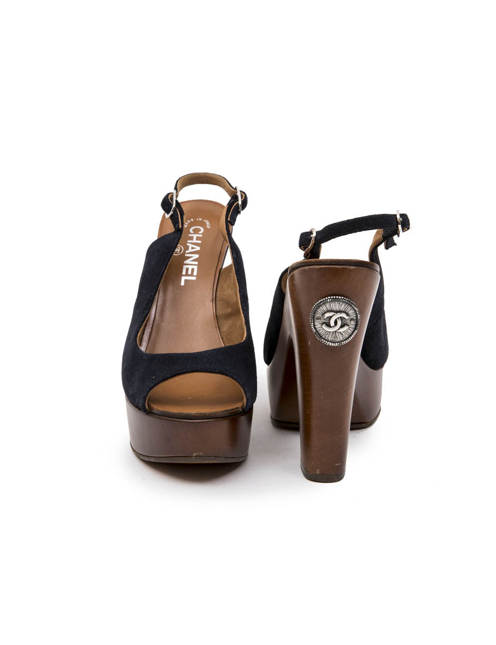 Sabots T 39.5  CHANEL en bois