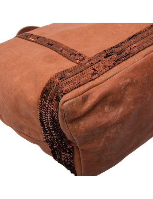 Cabas VANESSA BRUNO en cuir de vachette 