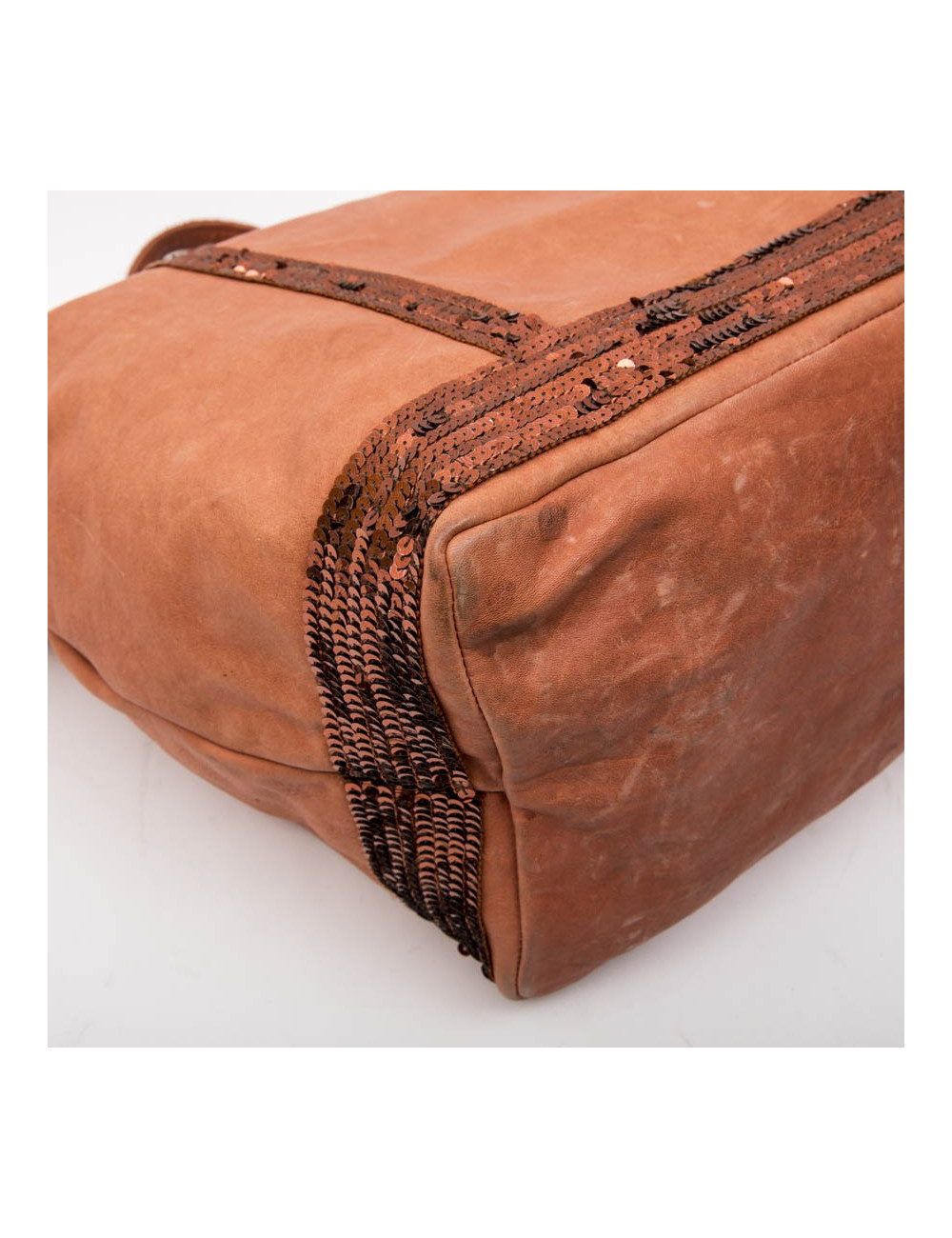 Cabas VANESSA BRUNO en cuir de vachette 