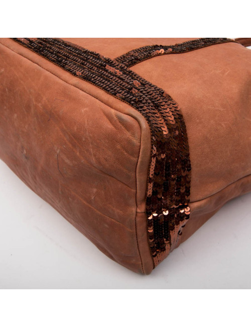 Cabas VANESSA BRUNO en cuir de vachette 