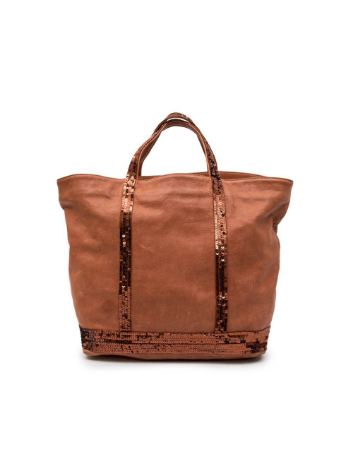 Cabas VANESSA BRUNO en cuir de vachette 