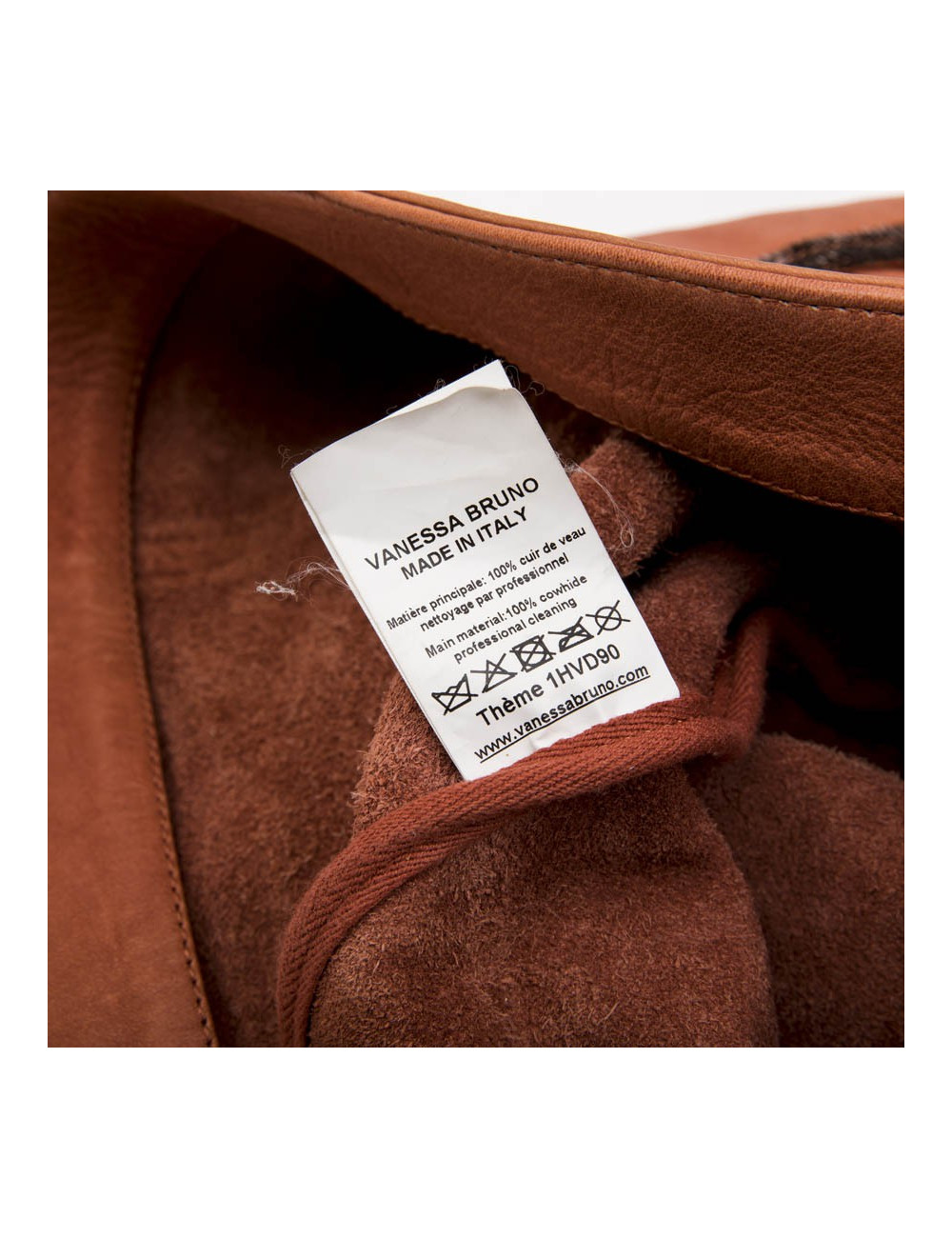 Cabas VANESSA BRUNO en cuir de vachette 