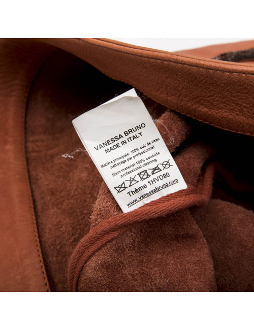 Cabas VANESSA BRUNO en cuir de vachette 