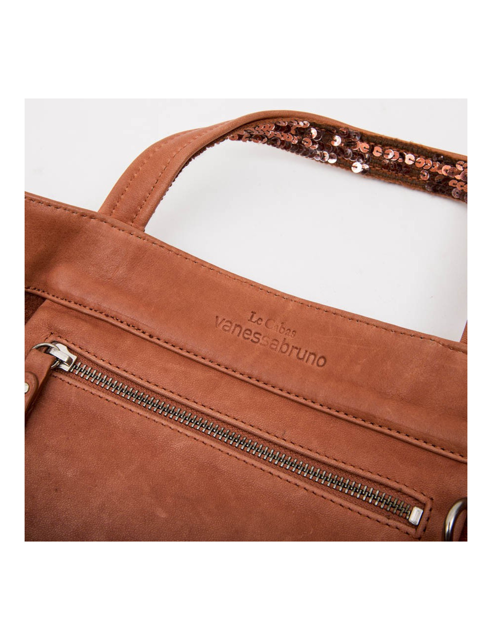 Cabas VANESSA BRUNO en cuir de vachette 