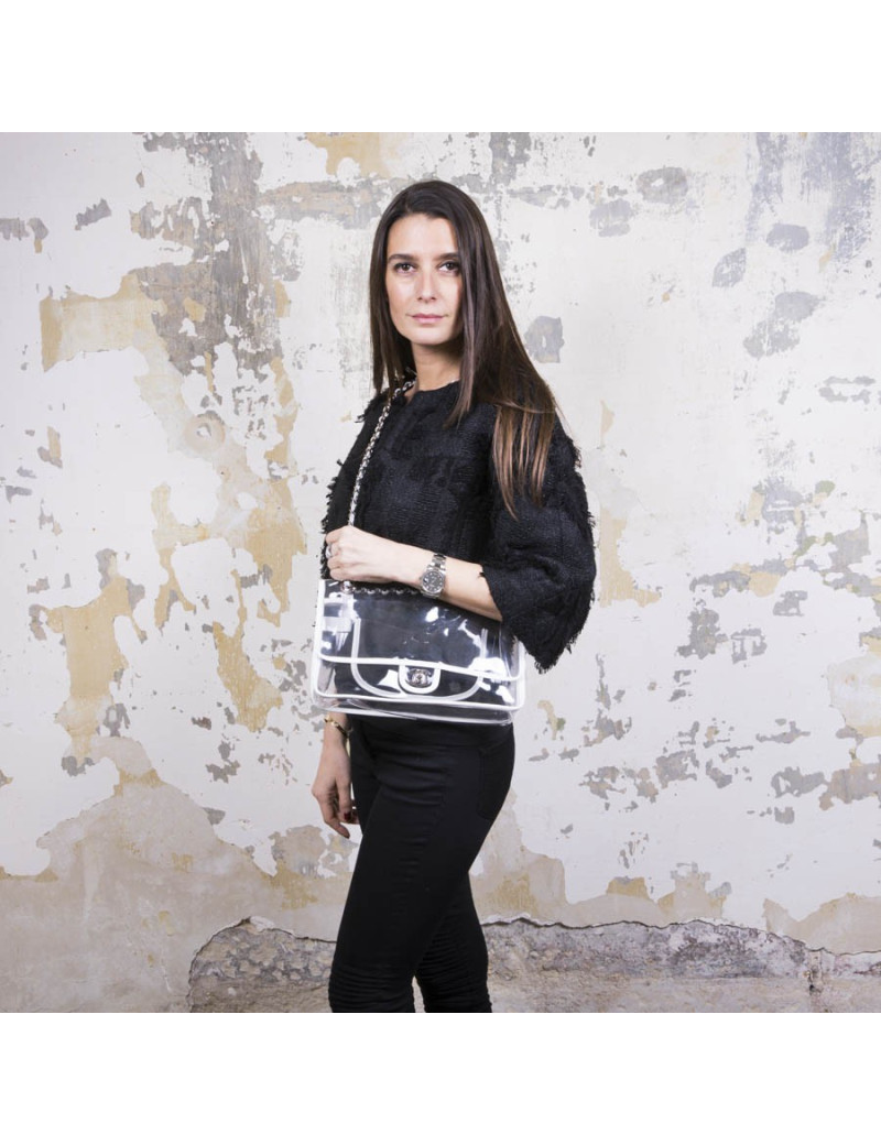 Sac timeless CHANEL transparent