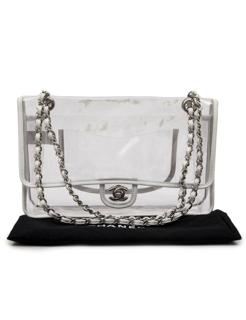 Sac timeless CHANEL transparent