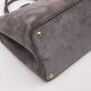 PRADA bag in pearly gray velvet calskin