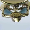 Bague CHANEL T52 en métal doré perles nacrées et bleues