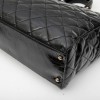 Chanel black aged leather tote bag