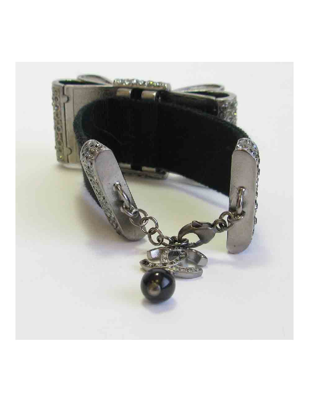 Bracelet CHANEL ruban strass