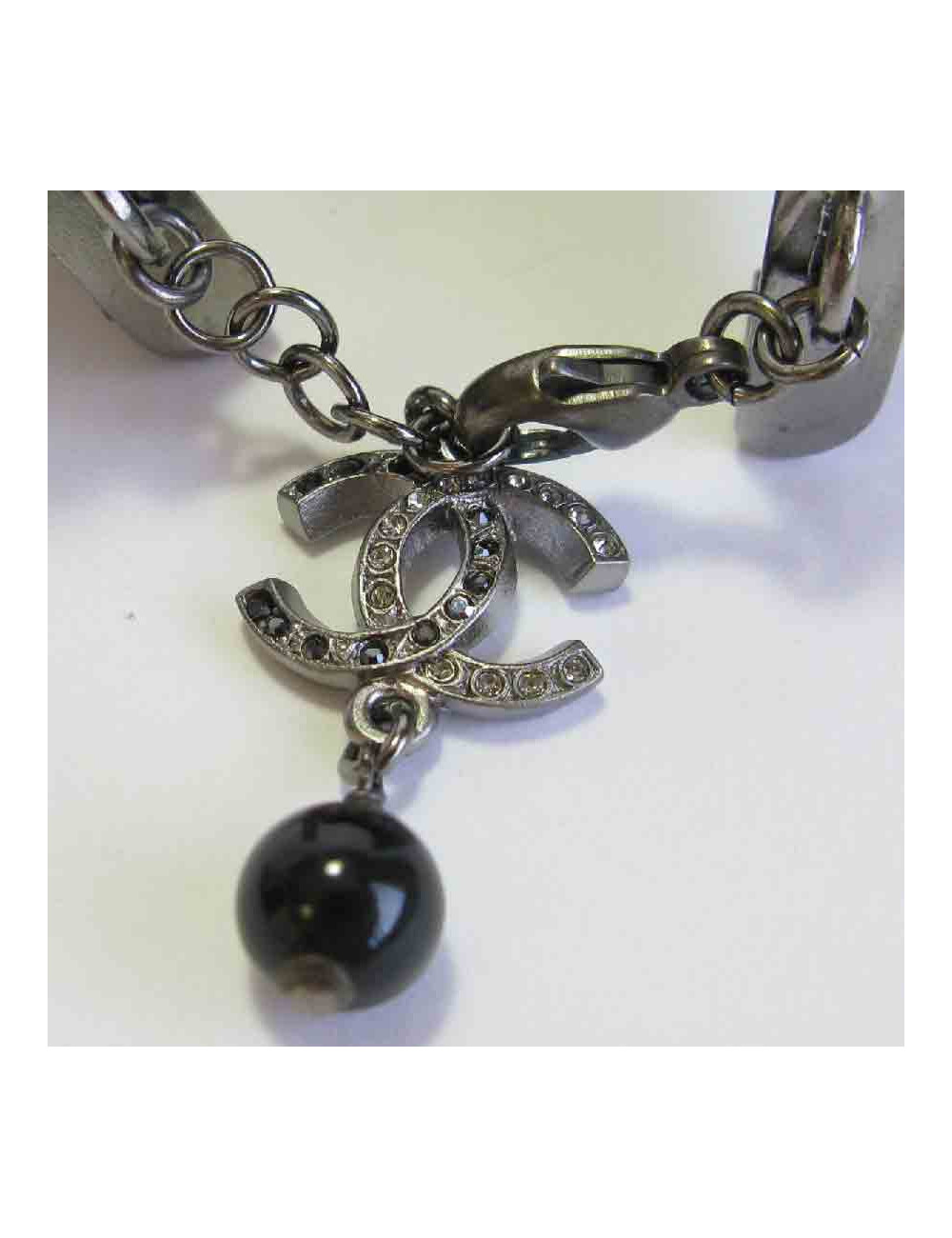 Bracelet CHANEL ruban strass