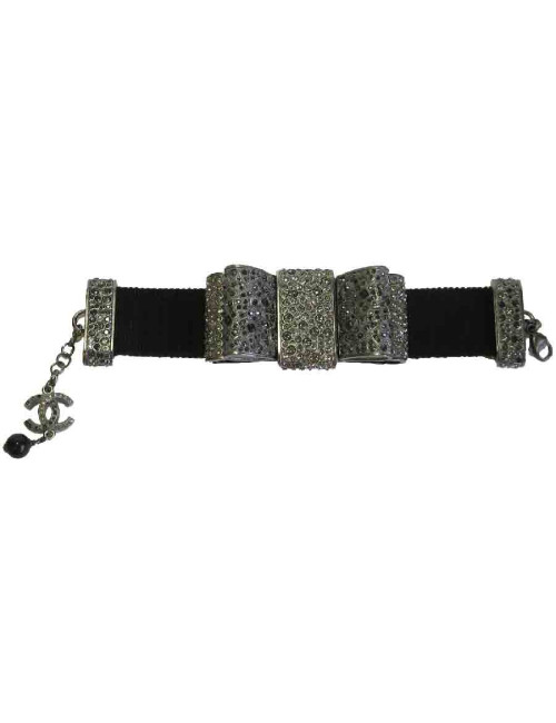 Bracelet CHANEL ruban strass