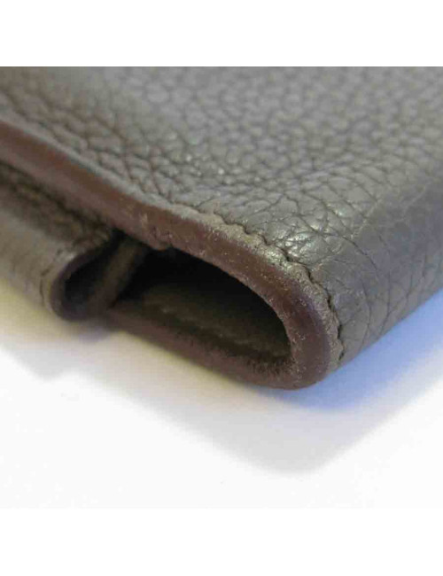 Portefeuille et pochette HERMES Dogon Duo en cuir togo étoupe