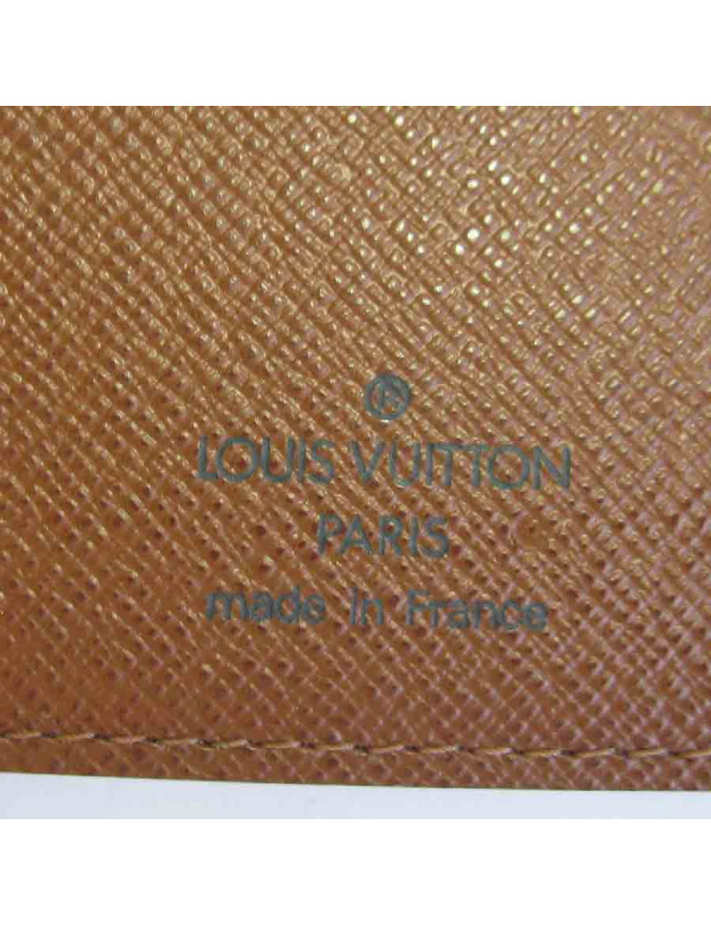 Couverture bloc note LOUIS VUITTON en toile monogram marron