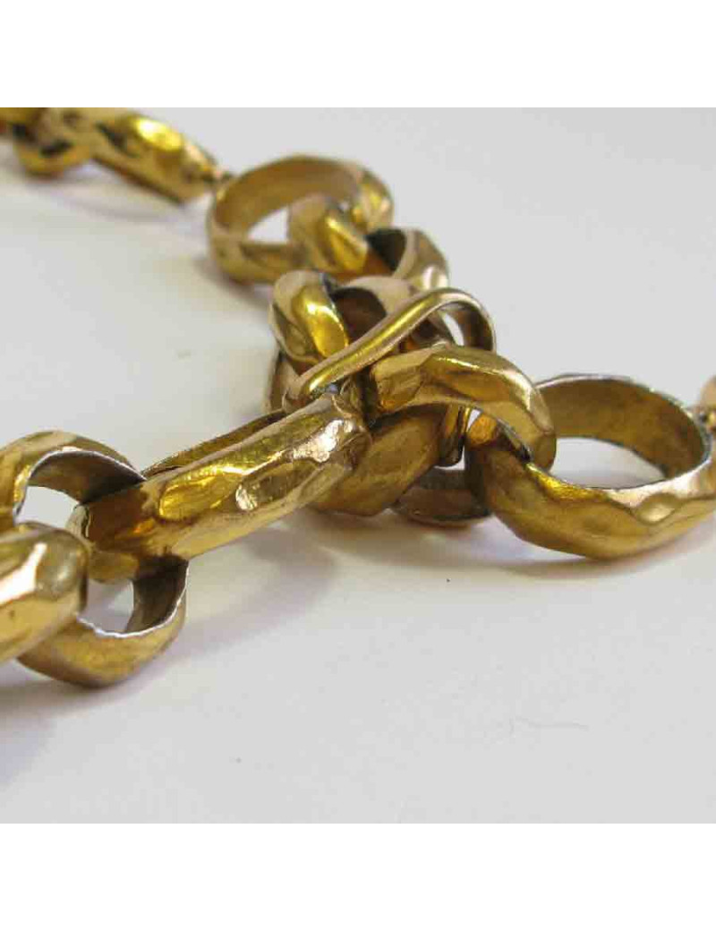 CHANEL vintage chain belt in gilded metal