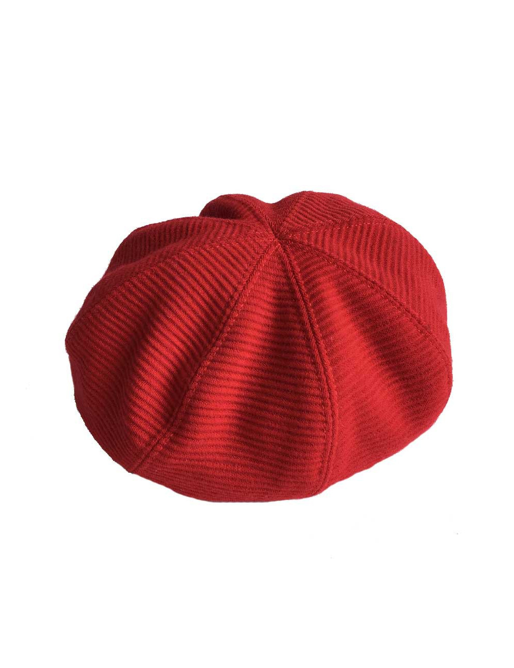 Casquette CHANEL T57 en laine rouge
