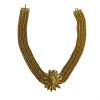 Collier ras de cou CHANEL tête de Lion vintage en métal doré
