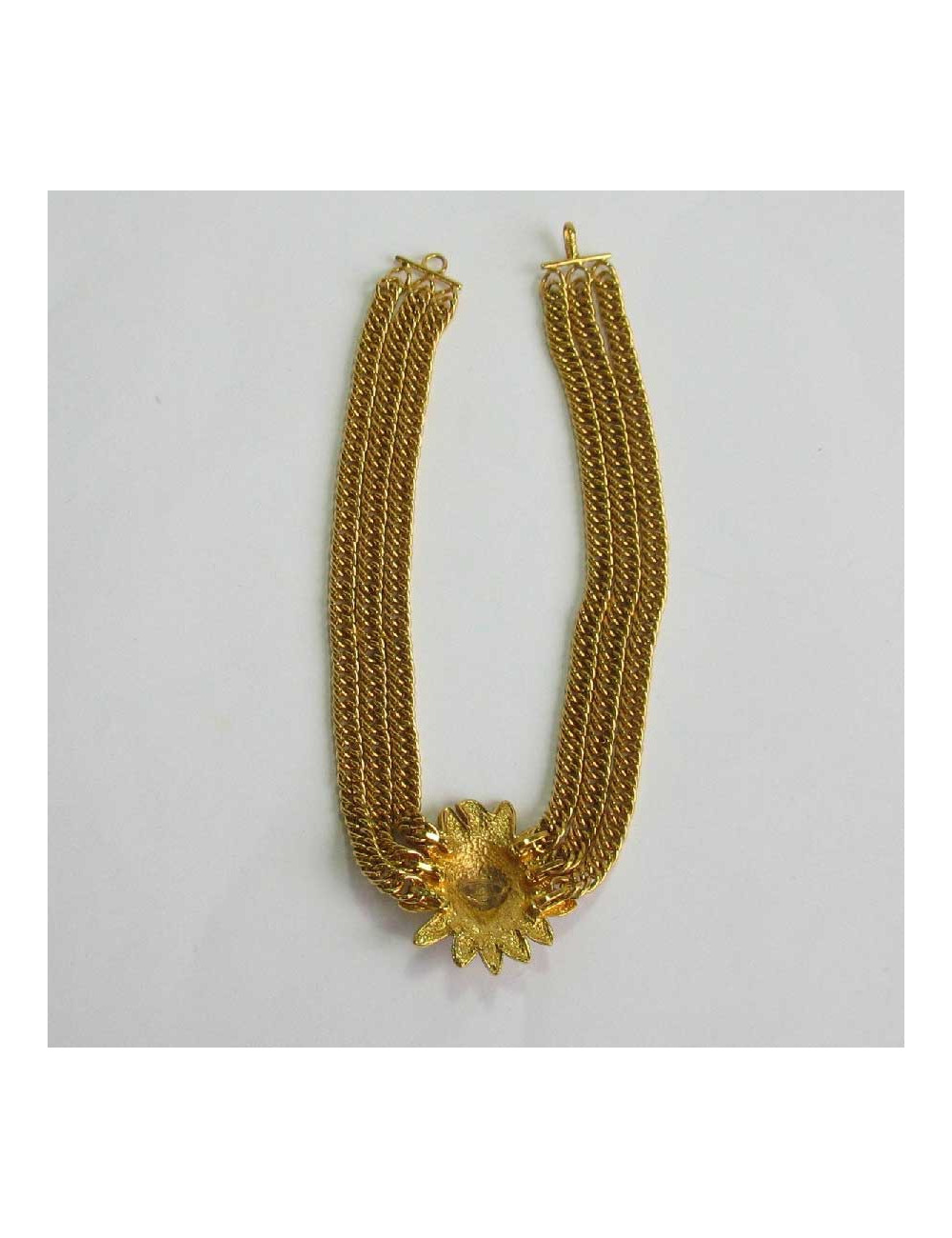 Collier ras de cou CHANEL vintage tête de Lion 