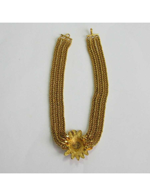 Collier ras de cou CHANEL vintage tête de Lion 