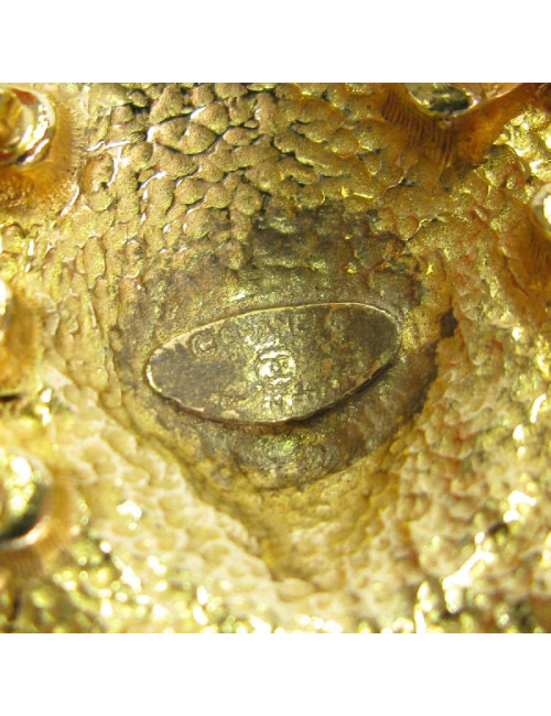 Collier ras de cou CHANEL vintage tête de Lion 