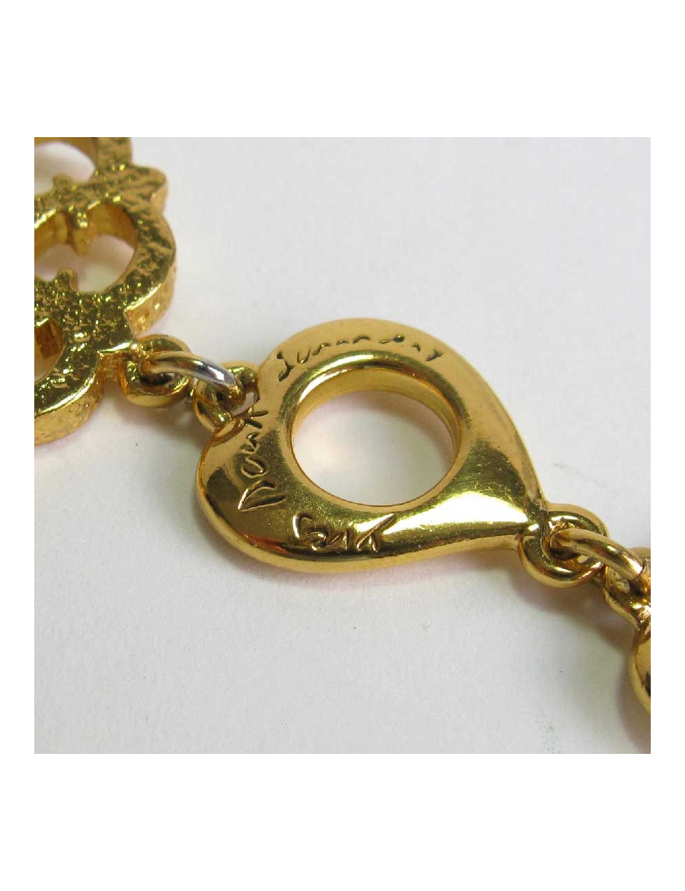 Bracelet YSL YVES SAINT LAURENT Vintage en métal doré