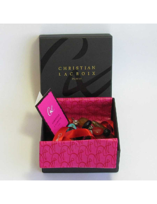 Sautoir CHRISTIAN LACROIX fantaisie résine  multicolore