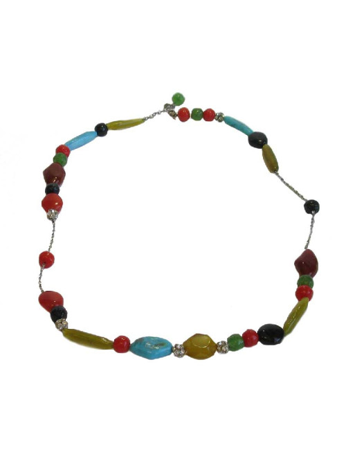 Sautoir CHRISTIAN LACROIX fantaisie résine  multicolore