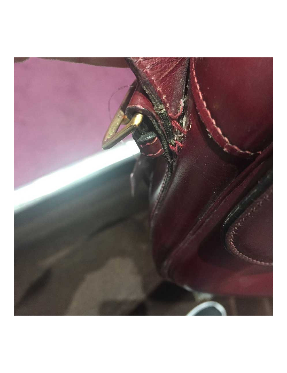 Sac HERMES Vintage rouge H