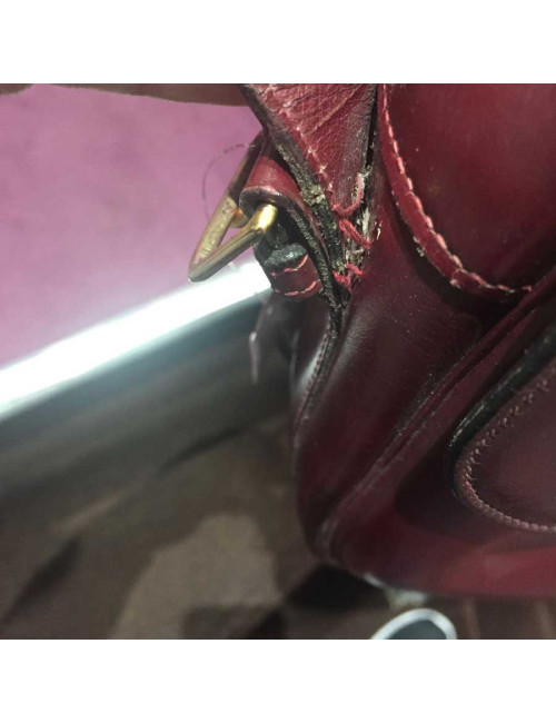 HERMES Vintage bag red H