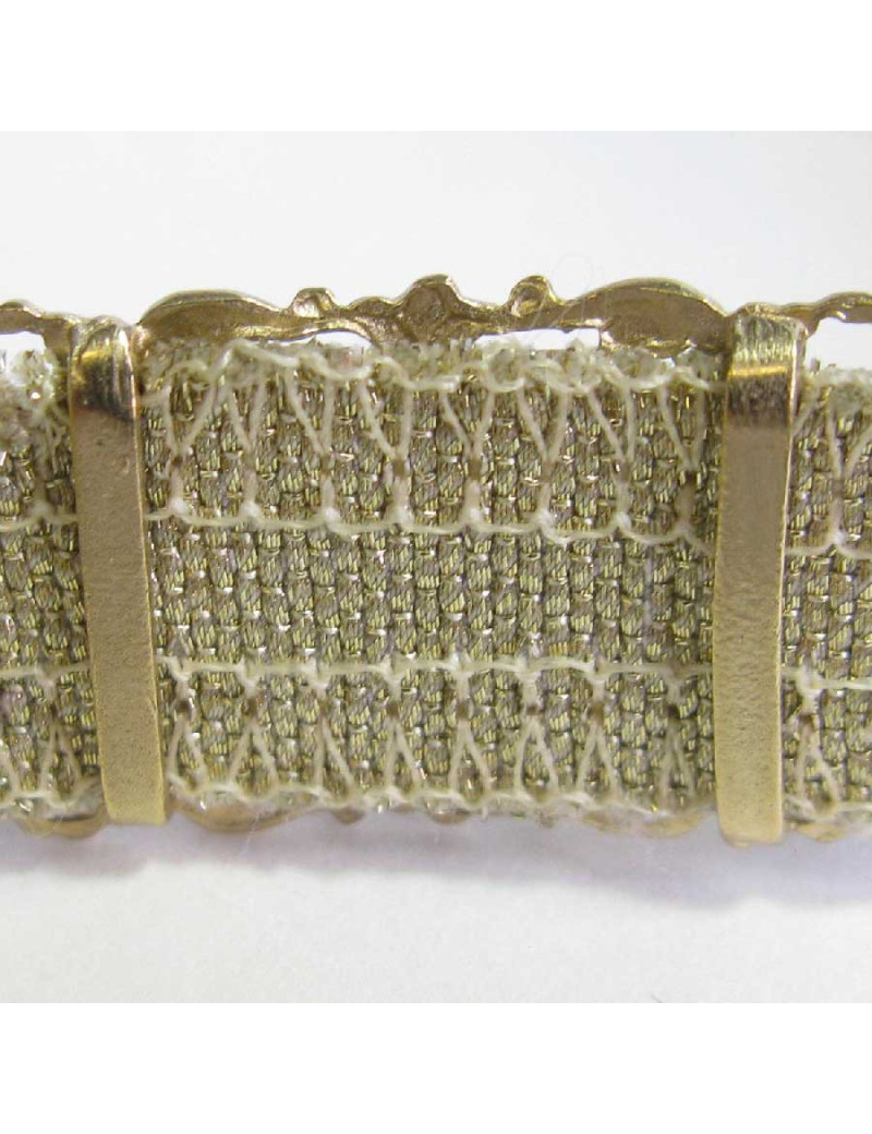 CHANEL jewel belt T75 in gilded fabric and metal
