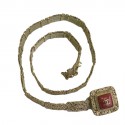 CHANEL jewel belt T75 in gilded fabric and metal