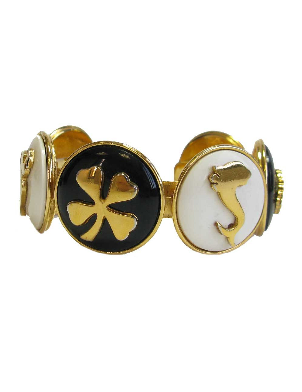 Bracelet CHANEL Vintage en métal doré