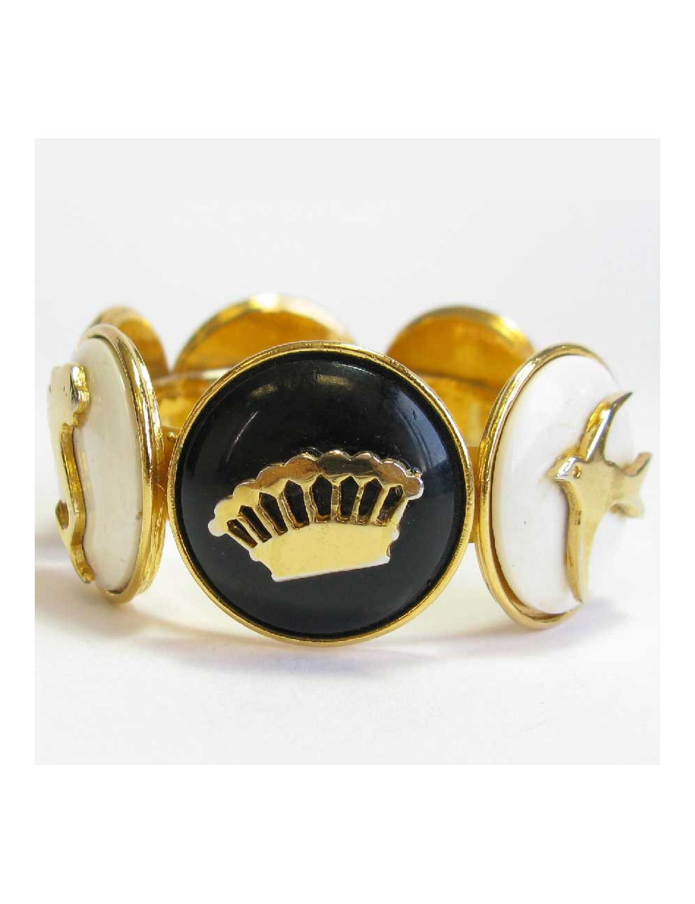 Bracelet CHANEL Vintage en métal doré