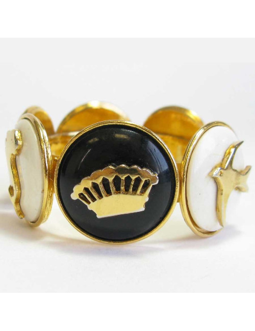 Bracelet CHANEL Vintage en métal doré