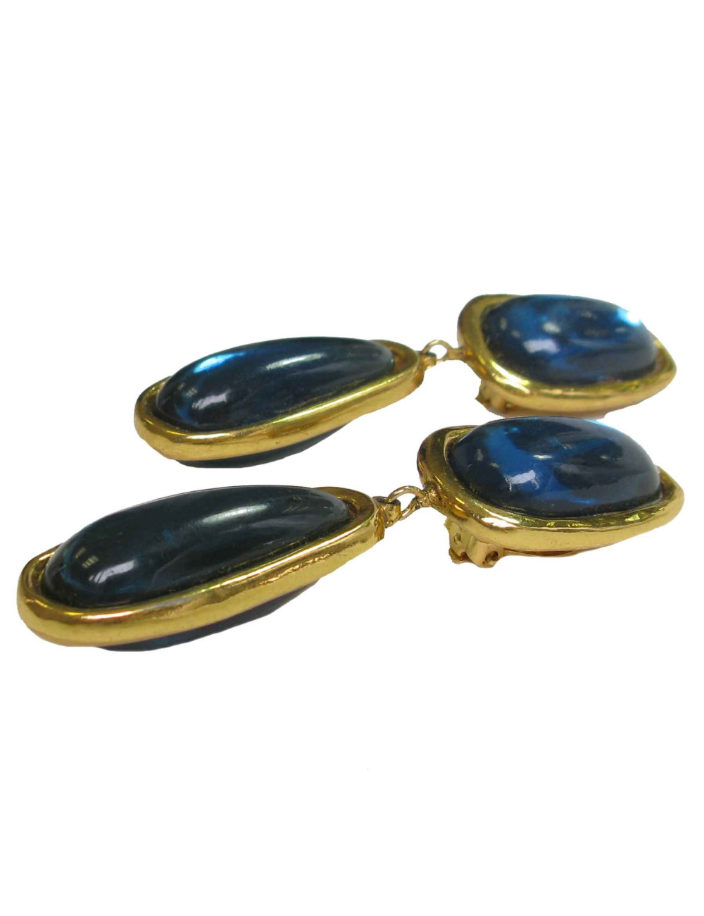 Boucles d'oreille JACQUES FATH pendantes