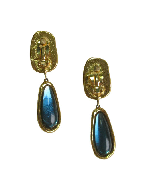 Boucles d'oreille JACQUES FATH pendantes