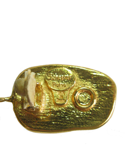 Boucles d'oreille JACQUES FATH pendantes