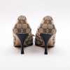 GUCCI high heels in brown monogram canvas size 37FR
