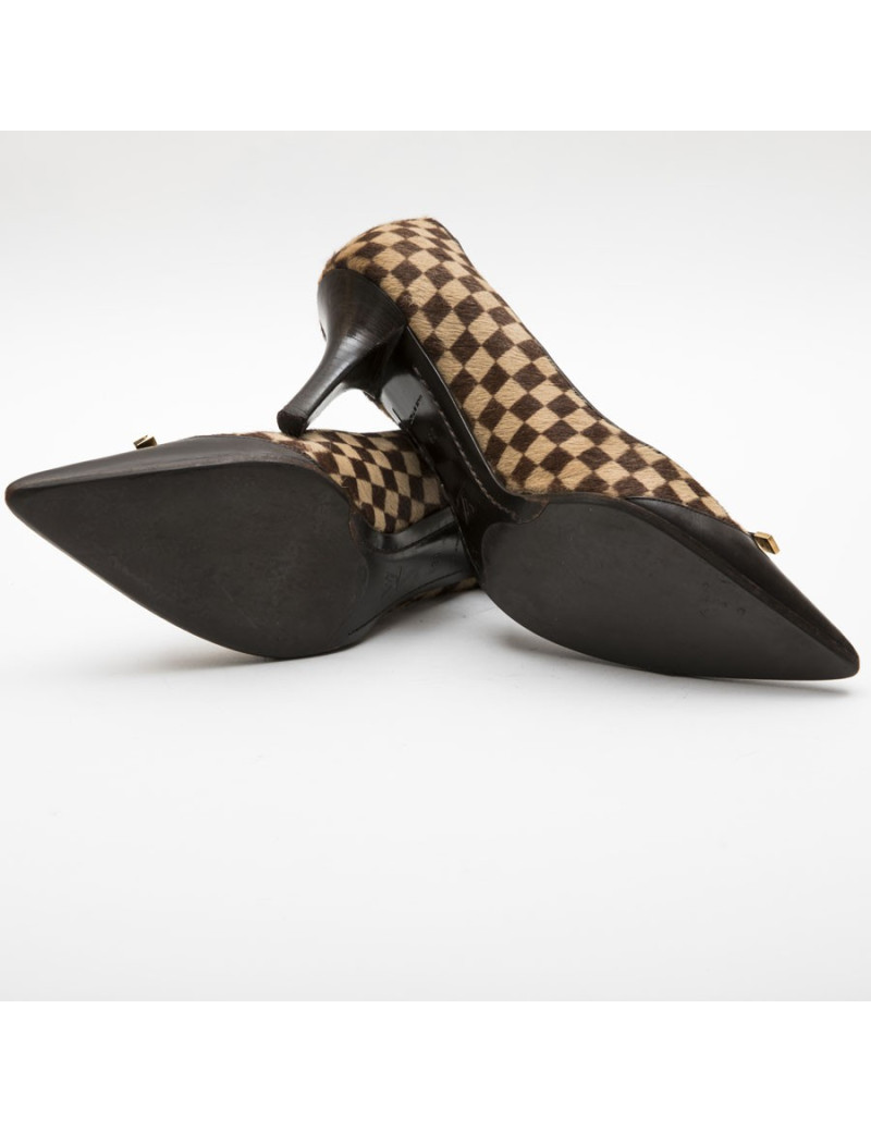 Escarpins T 39 LOUIS VUITTON Bi matière